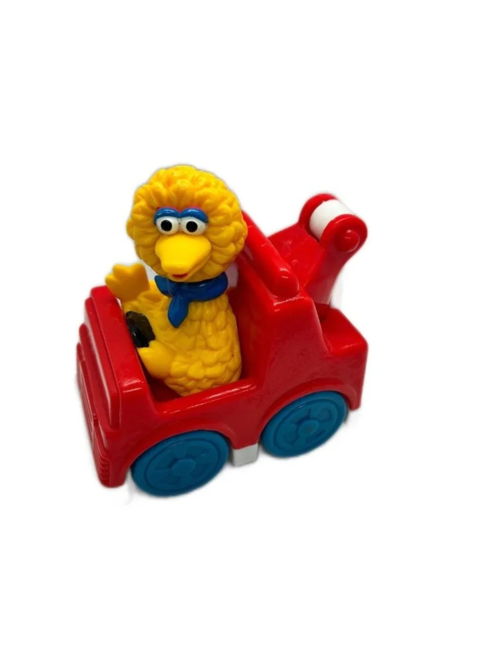 Vintage TYCO Playskool Sesame Street Big Bird Tow Truck Push Toy 1993